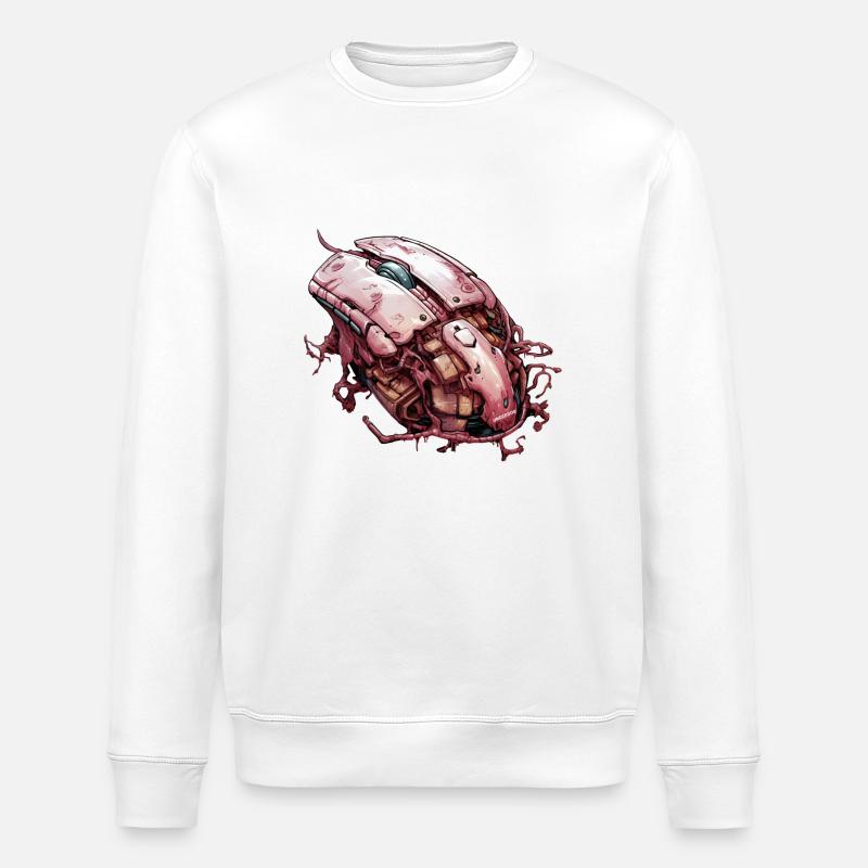 Gaming Mouse Alien Mode - Stanley/Stella ROLLER Unisex Organic Sweatshirt - white
