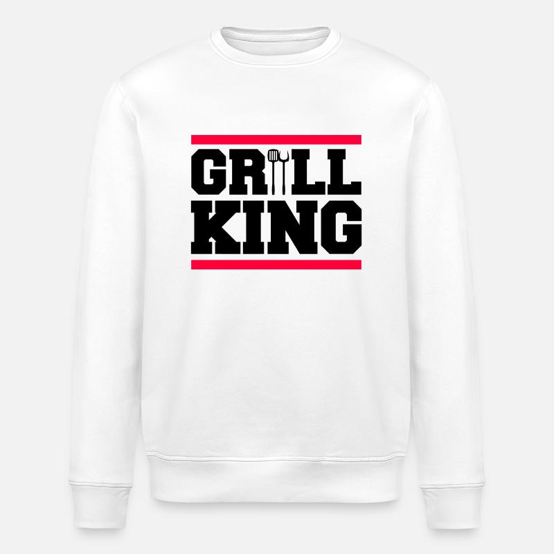 grill king - Stanley/Stella Unisex Bio-Sweatshirt ROLLER - Weiß