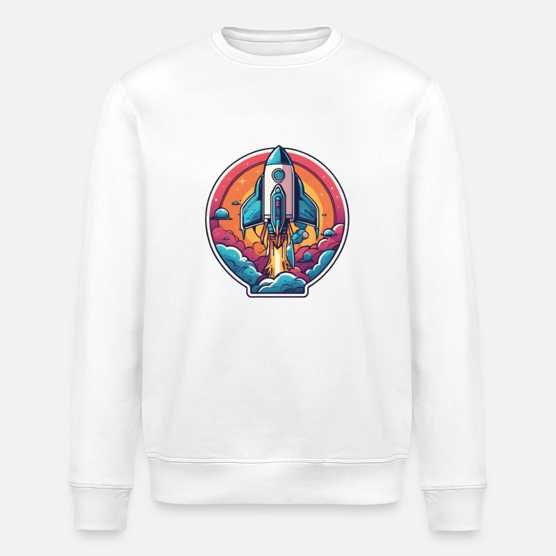 Rakete - Stanley/Stella Unisex Bio-Sweatshirt ROLLER - Weiß