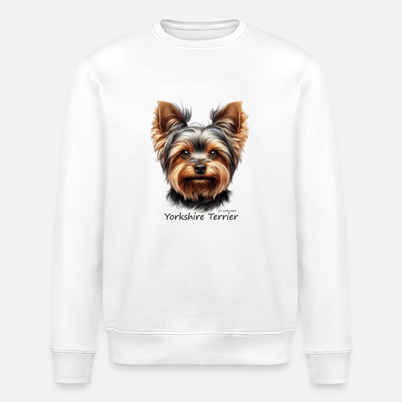 Yorkshire terrier - Stanley/Stella Unisex Bio-Sweatshirt ROLLER - Weiß