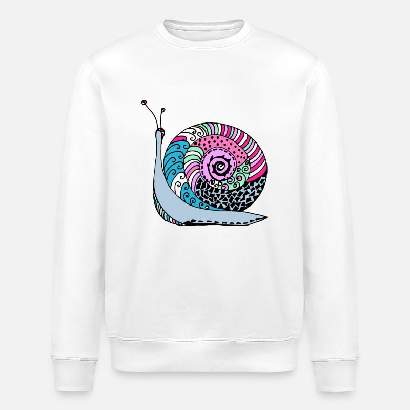 Escargot - Sweat bio ROLLER Stanley/Stella Unisexe - blanc
