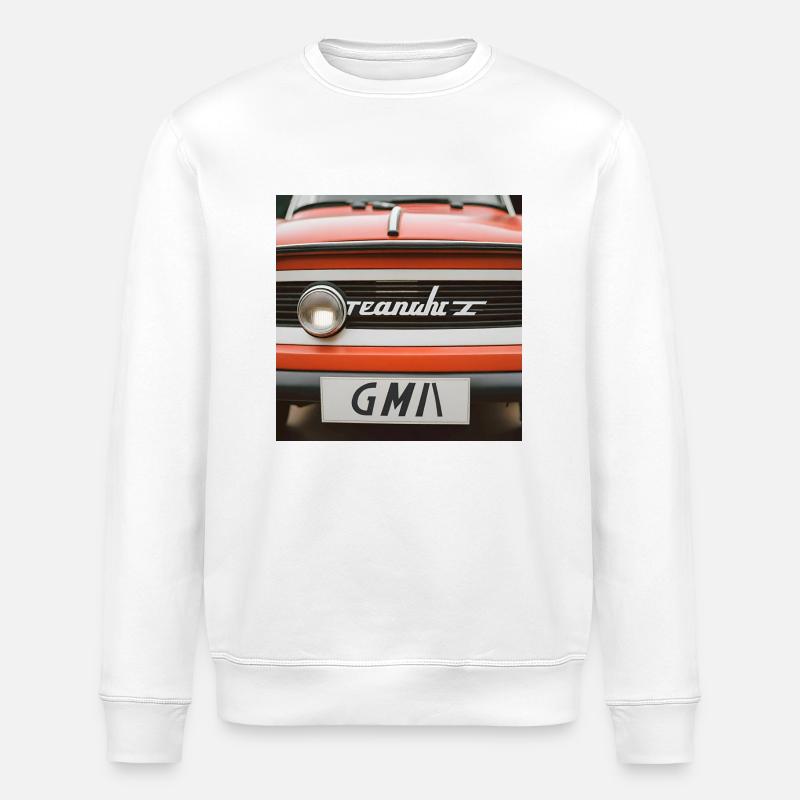 Retro Red - Stanley/Stella Unisex Bio-Sweatshirt ROLLER - Weiß