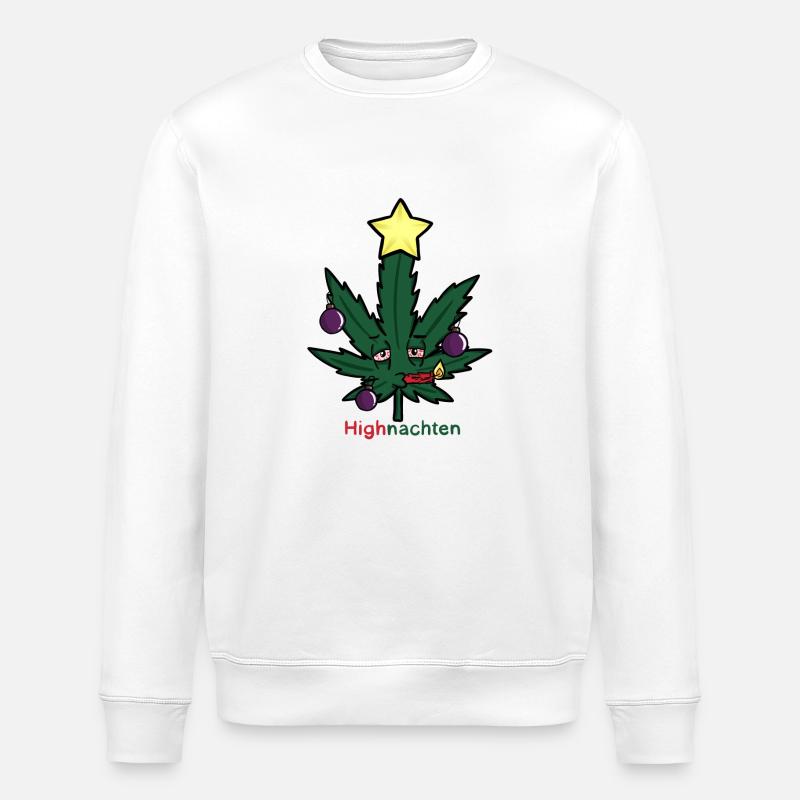 Highnachten - Stanley/Stella Unisex Bio-Sweatshirt ROLLER - Weiß