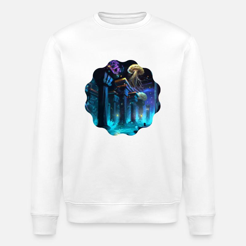 Unterwassertempel - Stanley/Stella Unisex Bio-Sweatshirt ROLLER - Weiß