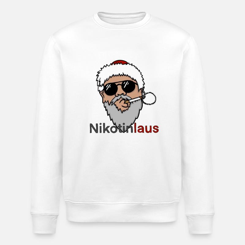 Nikotinlaus - Stanley/Stella Unisex Bio-Sweatshirt ROLLER - Weiß
