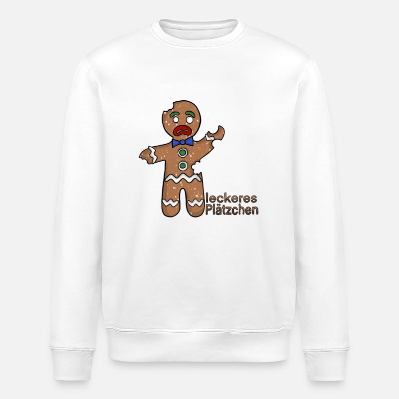 leckeres Plätzchen - Stanley/Stella Unisex Bio-Sweatshirt ROLLER - Weiß