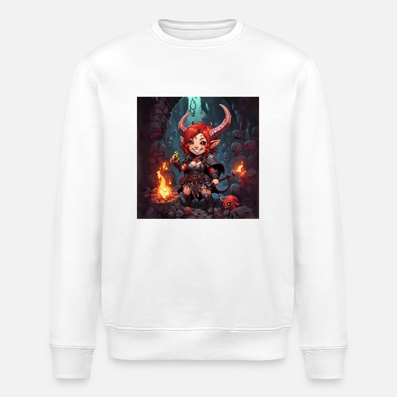 Hexenmagie Märchenmädchen - Stanley/Stella Unisex Bio-Sweatshirt ROLLER - Weiß