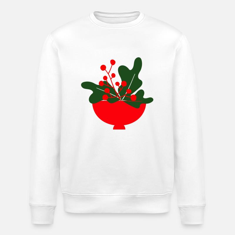 Illustration de Noël - Sweat bio ROLLER Stanley/Stella Unisexe - blanc