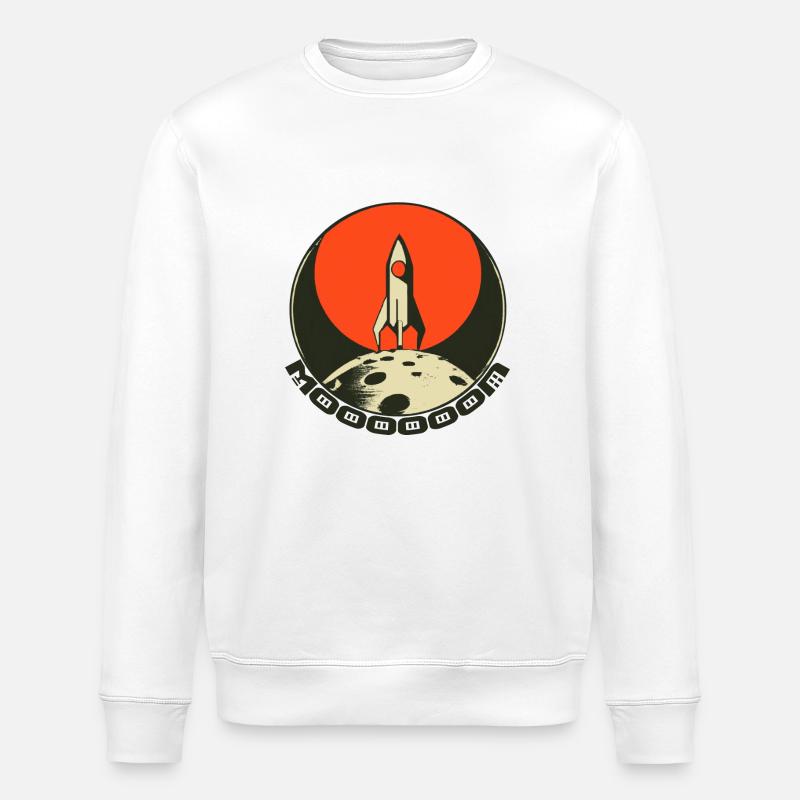 Moooooon - Stanley/Stella Unisex Bio-Sweatshirt ROLLER - Weiß