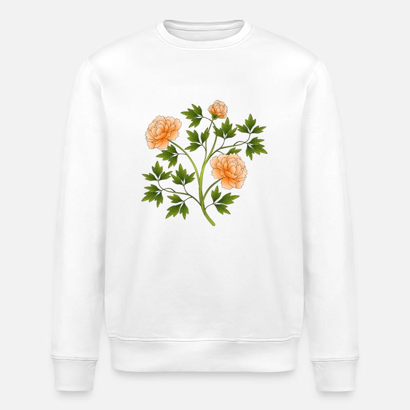 Fleur - Sweat bio ROLLER Stanley/Stella Unisexe - blanc