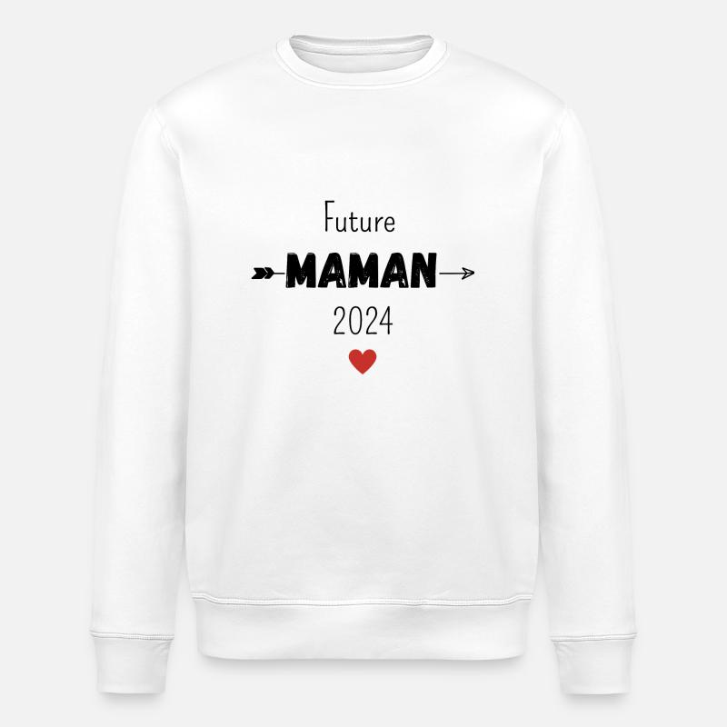 Future maman 2024 - Sweat bio ROLLER Stanley/Stella Unisexe - blanc