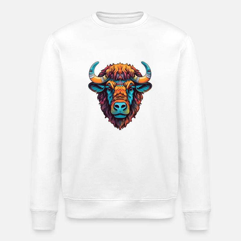 bison 1 - Stanley/Stella Unisex Bio-Sweatshirt ROLLER - Weiß
