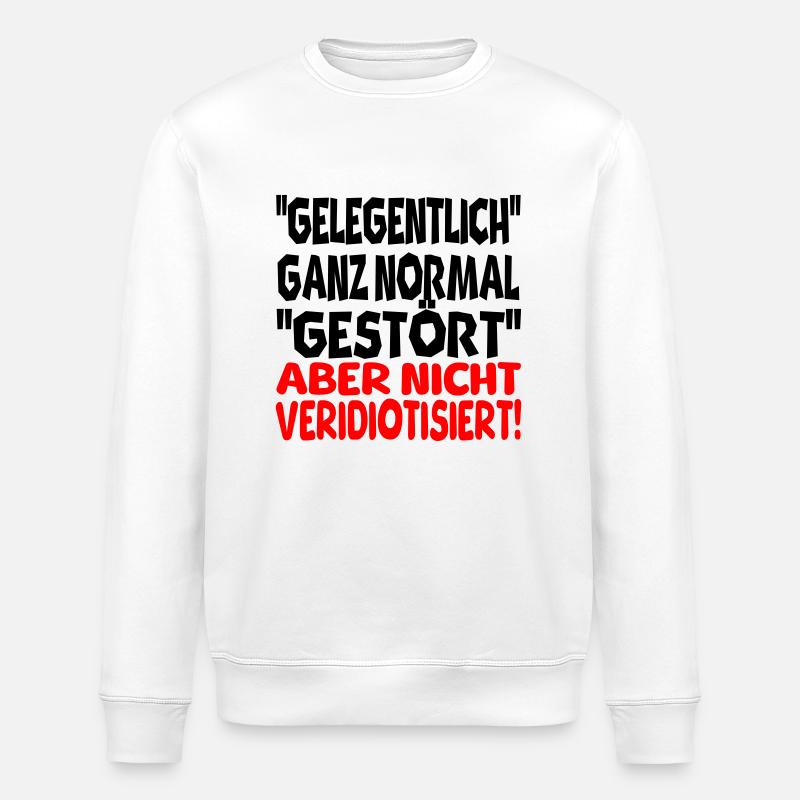 gelegentlich gestört - Stanley/Stella Unisex Bio-Sweatshirt ROLLER - Weiß