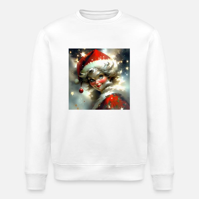 Frohe Weihnachten #9 - Stanley/Stella Unisex Bio-Sweatshirt ROLLER - Weiß