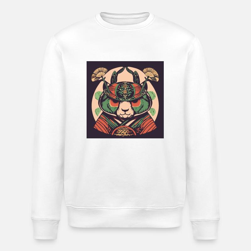 Goat Samurai - Stanley/Stella ROLLER Unisex Organic Sweatshirt - white