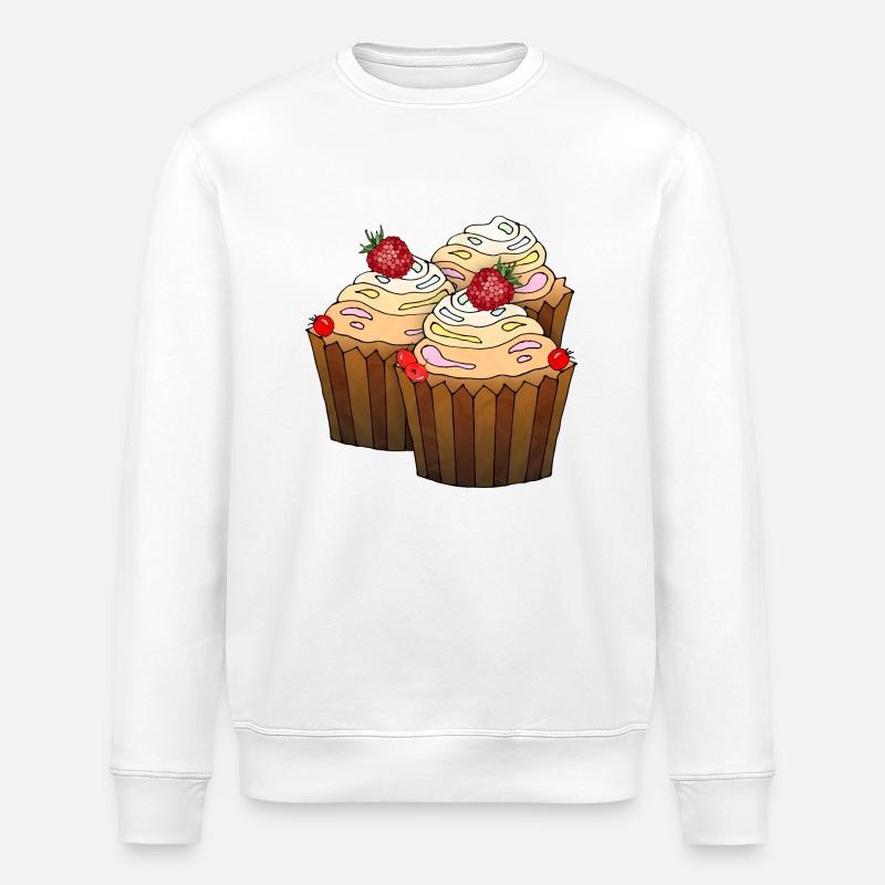 Kuchen - Stanley/Stella Unisex Bio-Sweatshirt ROLLER - Weiß