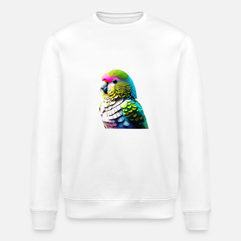 Perruche Bird Propriétaire d’oiseau Calopsitte - Sweat bio ROLLER Stanley/Stella Unisexe - blanc