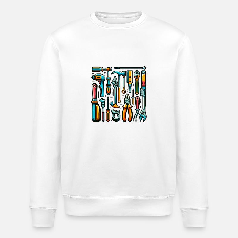 Collection d’outils divers - Sweat bio ROLLER Stanley/Stella Unisexe - blanc