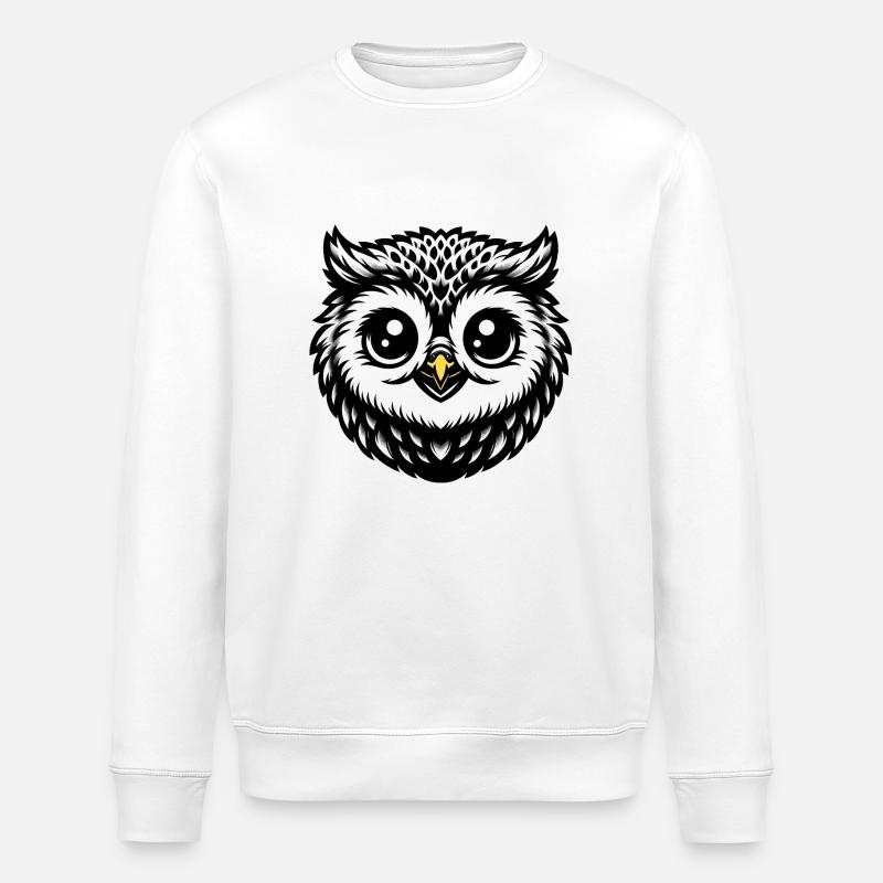 Baby Eule - Stanley/Stella Unisex Bio-Sweatshirt ROLLER - Weiß