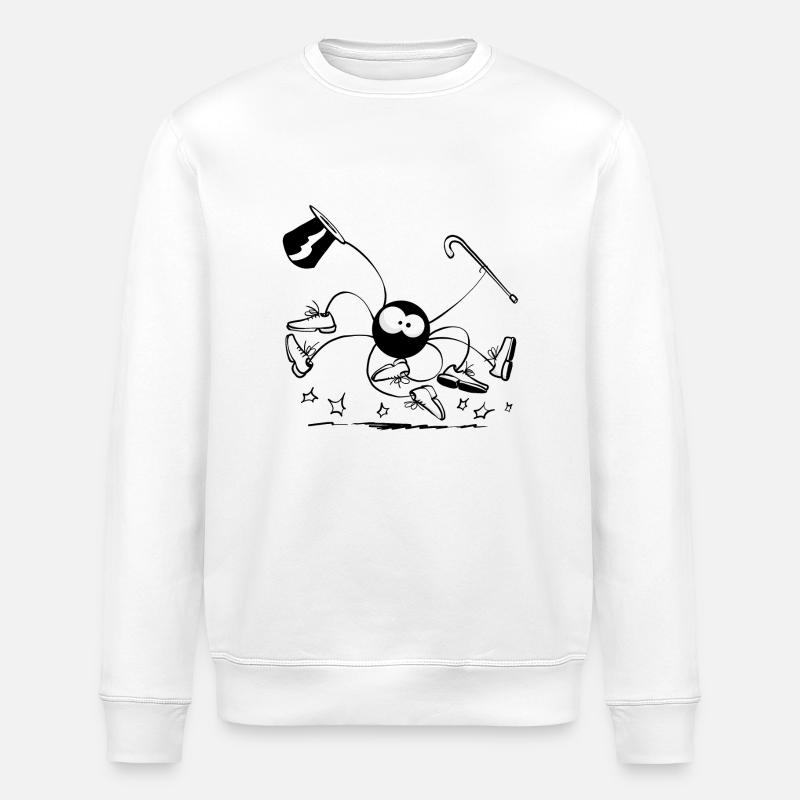 Beth the Spider - Tap Dancing - Stanley/Stella ROLLER Unisex Organic Sweatshirt - white