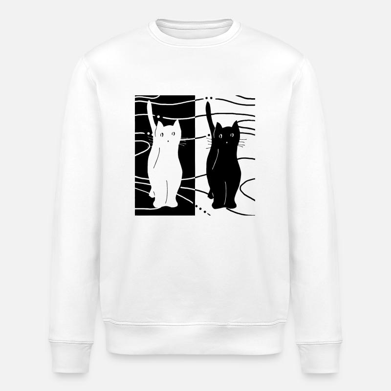 Chats - Sweat bio ROLLER Stanley/Stella Unisexe - blanc