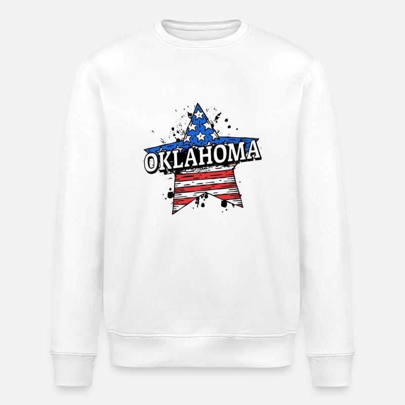 Oklahoma - États-Unis - États-Unis d’Amérique - Sweat bio ROLLER Stanley/Stella Unisexe - blanc
