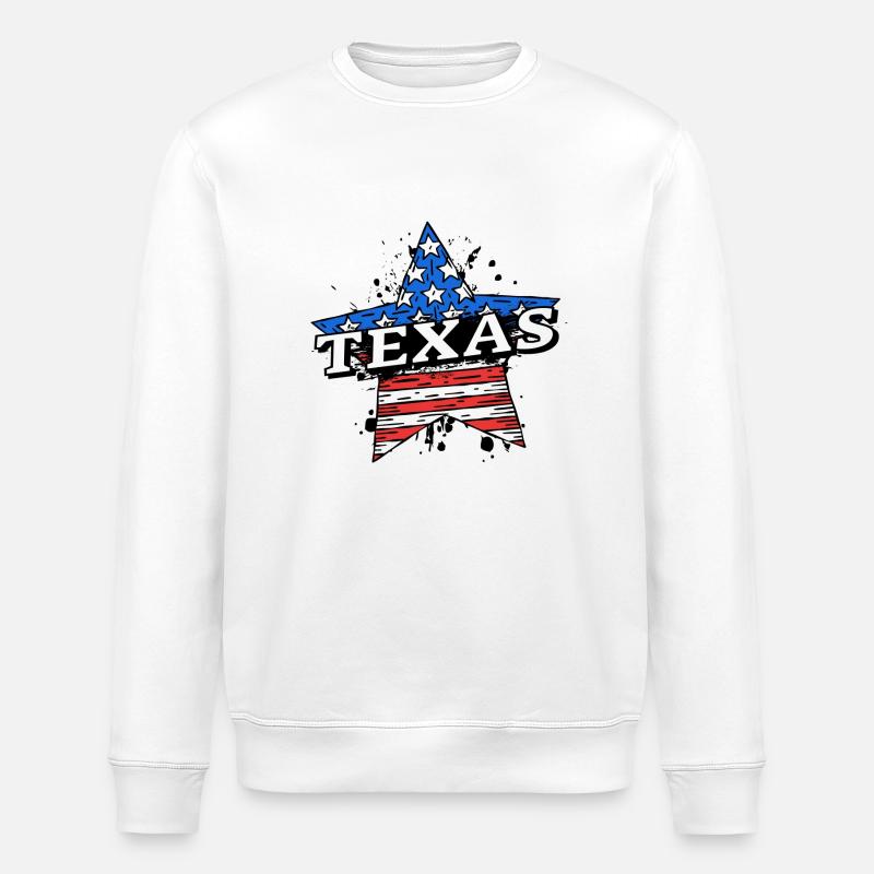 Texas - États-Unis - États-Unis d’Amérique - Amérique - Sweat bio ROLLER Stanley/Stella Unisexe - blanc