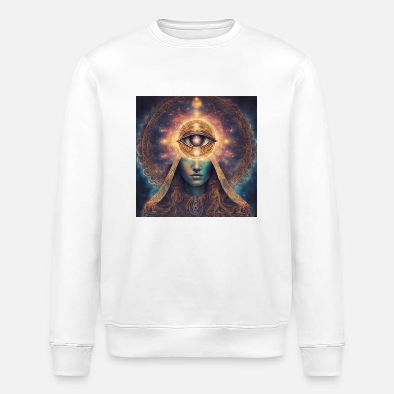 Space - Stanley/Stella ROLLER Unisex Organic Sweatshirt - white