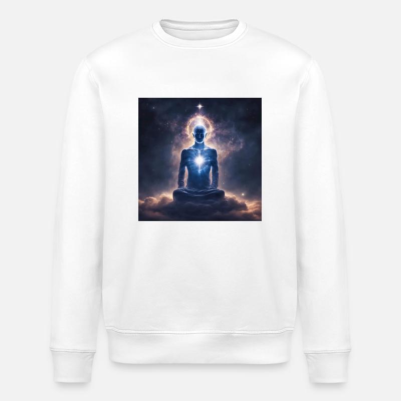Astrologie de l’espace Spiritualité - Sweat bio ROLLER Stanley/Stella Unisexe - blanc
