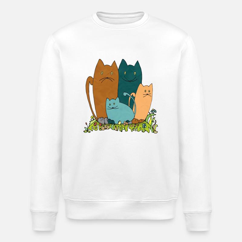 Chats - Sweat bio ROLLER Stanley/Stella Unisexe - blanc