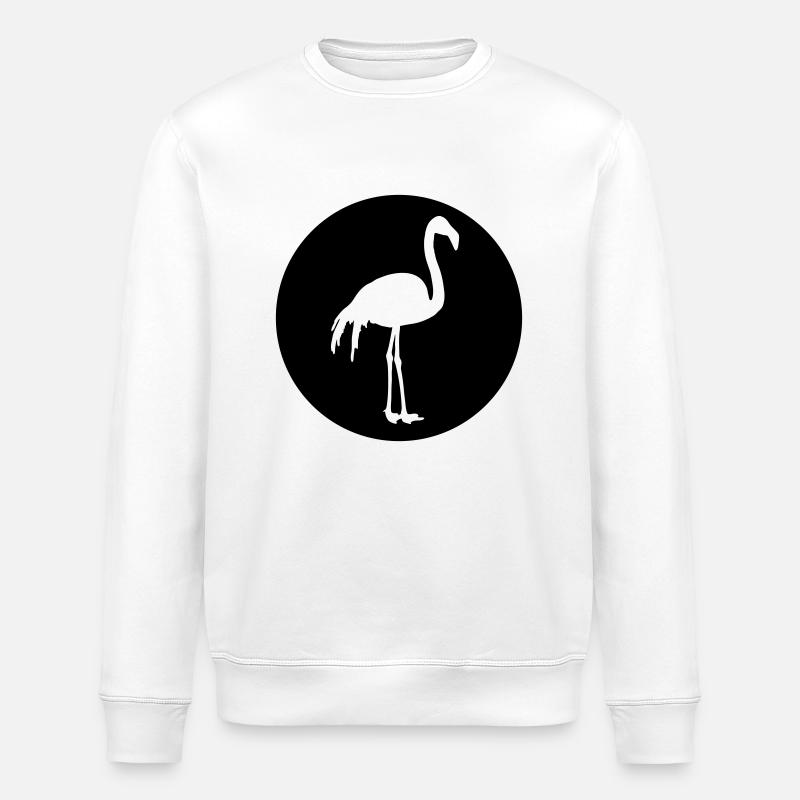 Conception de flamant rose - Sweat bio ROLLER Stanley/Stella Unisexe - blanc