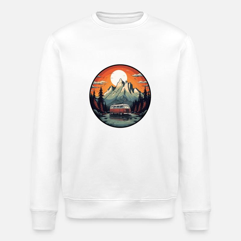 Vanlife - Stanley/Stella Unisex Bio-Sweatshirt ROLLER - Weiß