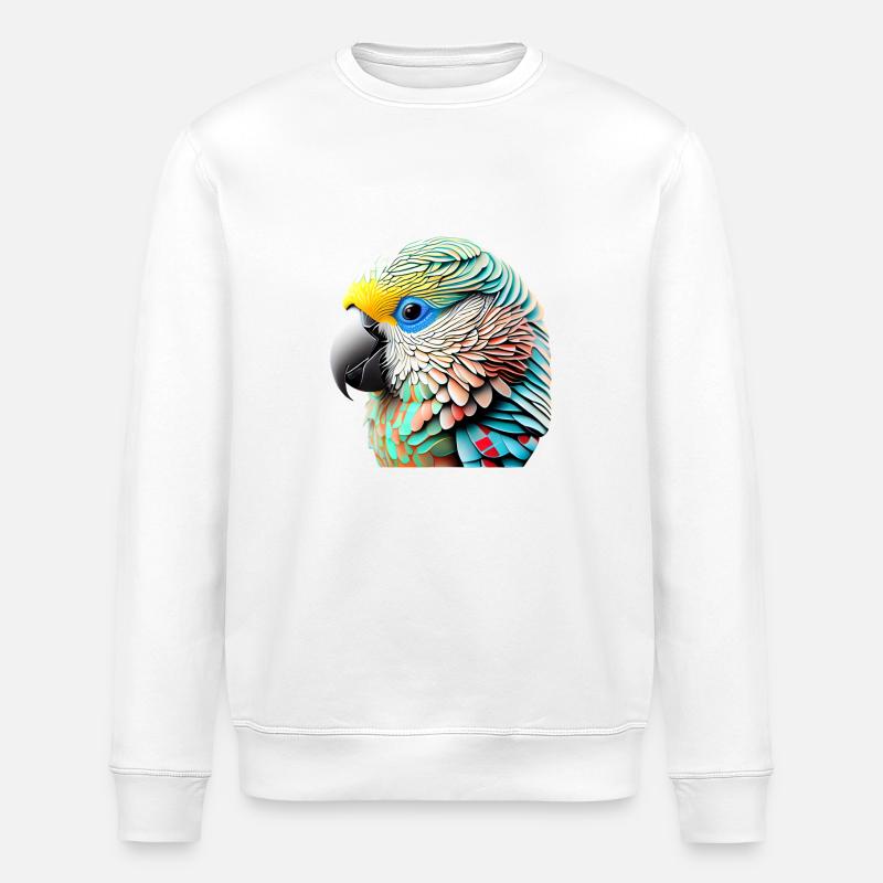 Perruche Bird Propriétaire d’oiseau Calopsitte - Sweat bio ROLLER Stanley/Stella Unisexe - blanc