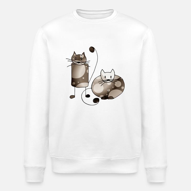 Chats - Sweat bio ROLLER Stanley/Stella Unisexe - blanc
