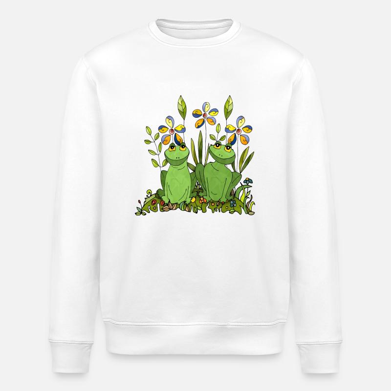 Frösche - Stanley/Stella Unisex Bio-Sweatshirt ROLLER - Weiß