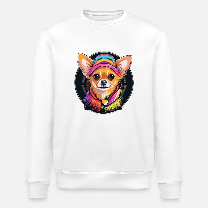 Chihuahua - Stanley/Stella Unisex Bio-Sweatshirt ROLLER - Weiß