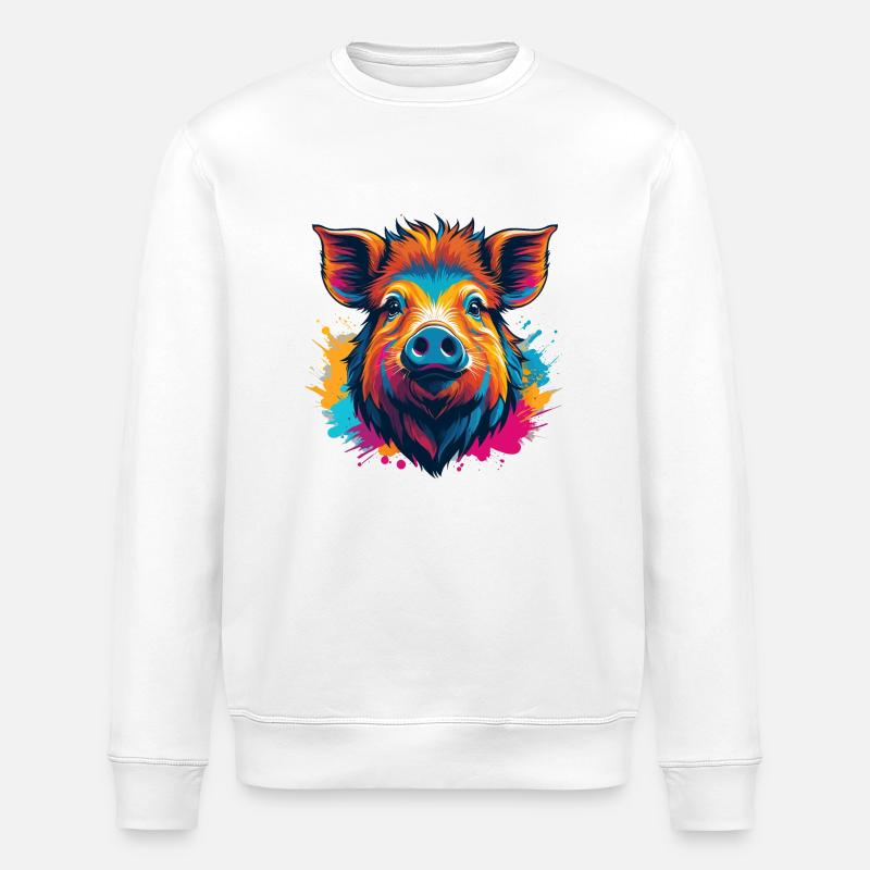 Verrat - Sweat bio ROLLER Stanley/Stella Unisexe - blanc