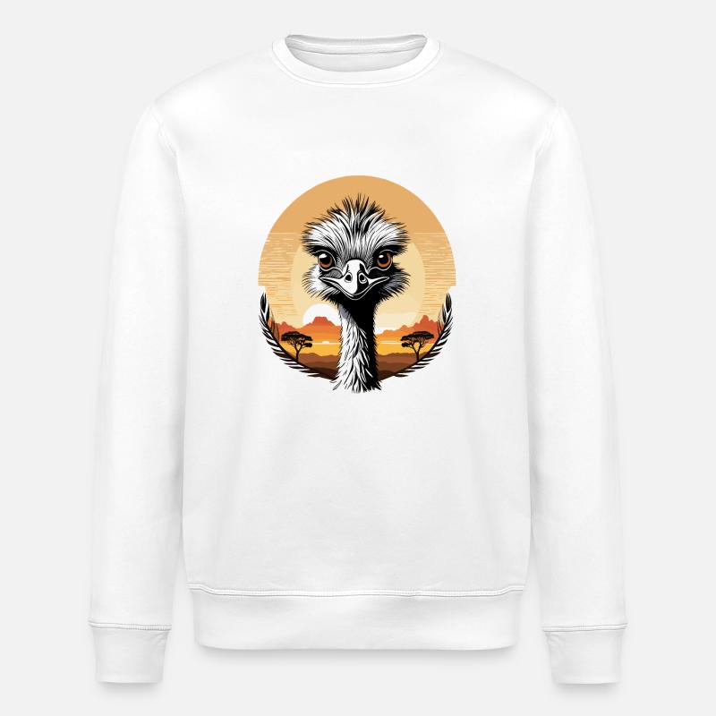 Émeu - Sweat bio ROLLER Stanley/Stella Unisexe - blanc