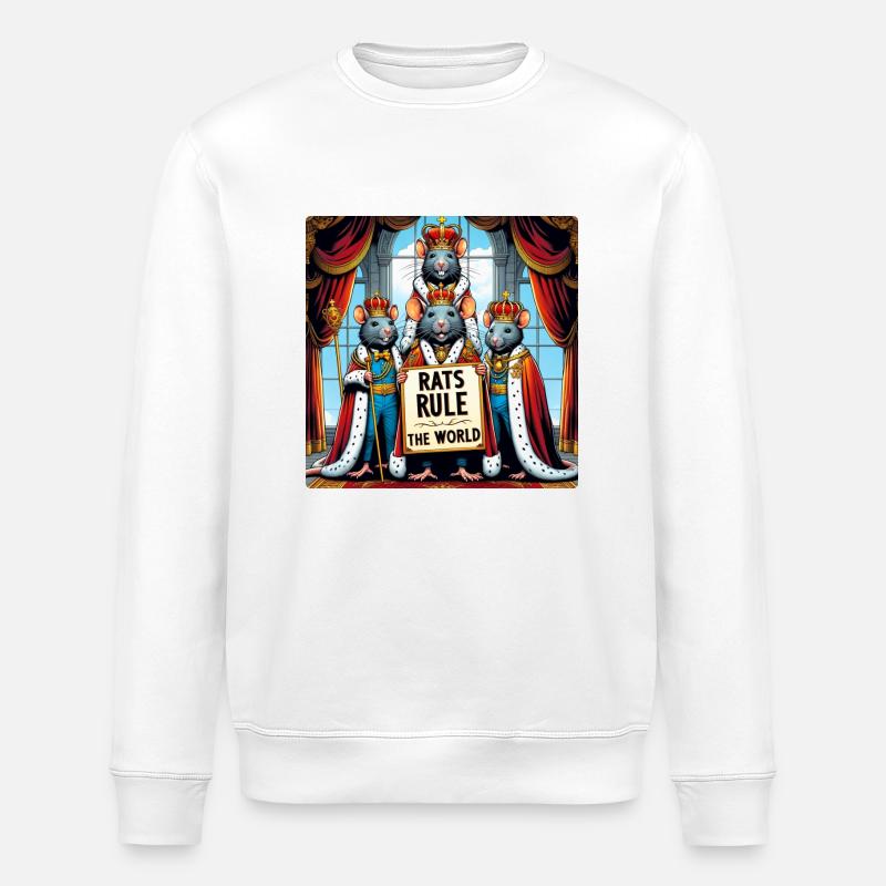 Rattenkönige - Stanley/Stella Unisex Bio-Sweatshirt ROLLER - Weiß