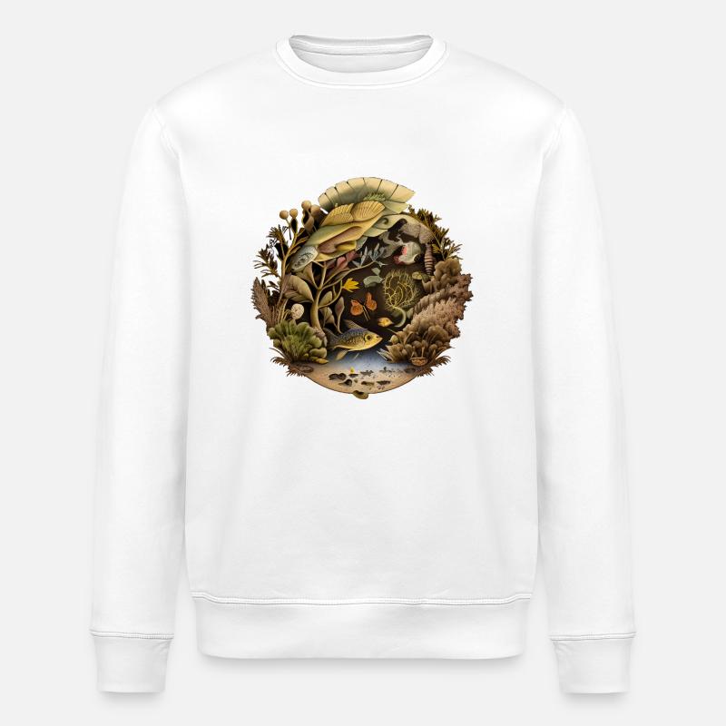 Mein eigener Ozean - Stanley/Stella Unisex Bio-Sweatshirt ROLLER - Weiß