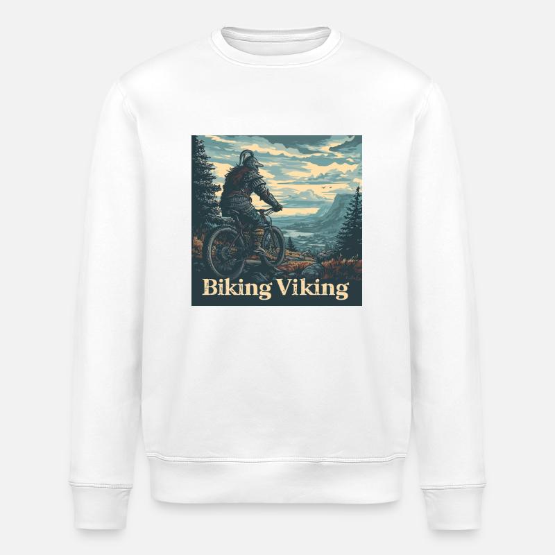 Viking à vélo - Sweat bio ROLLER Stanley/Stella Unisexe - blanc