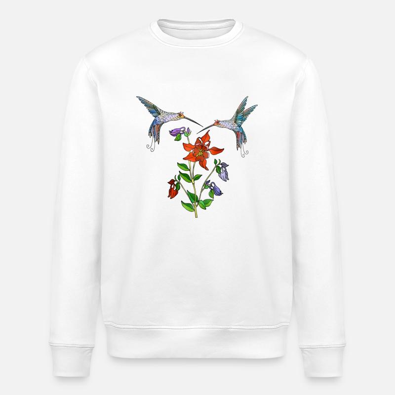 Bunte Vögel - Stanley/Stella Unisex Bio-Sweatshirt ROLLER - Weiß