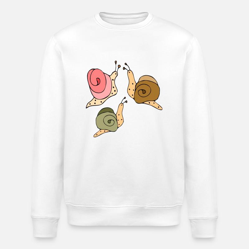 Escargots - Sweat bio ROLLER Stanley/Stella Unisexe - blanc