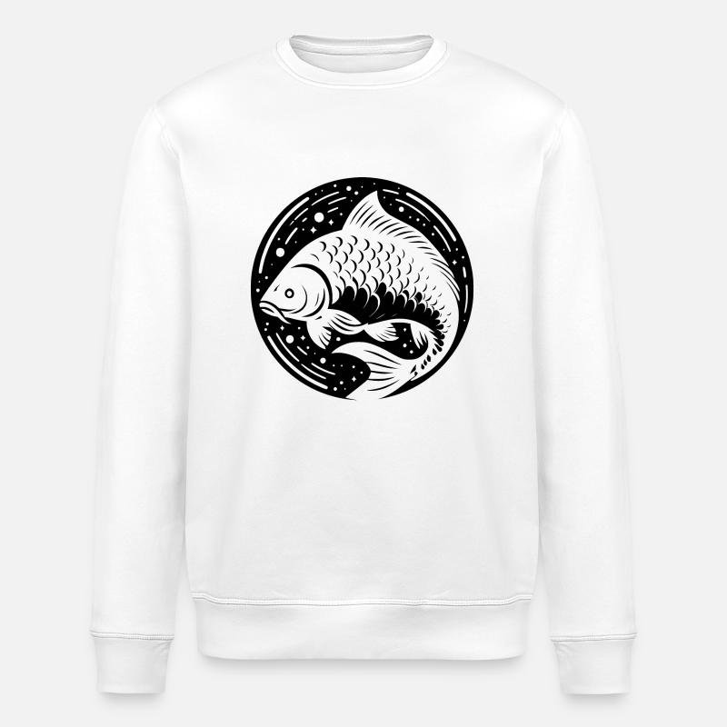Carp creative white - Stanley/Stella ROLLER Unisex Organic Sweatshirt - white