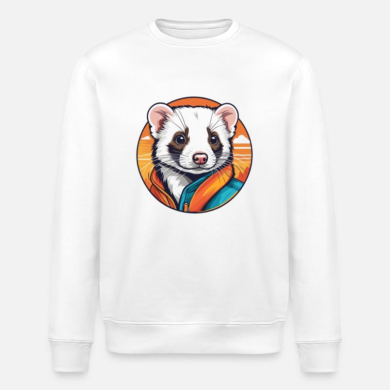 Furet - Sweat bio ROLLER Stanley/Stella Unisexe - blanc