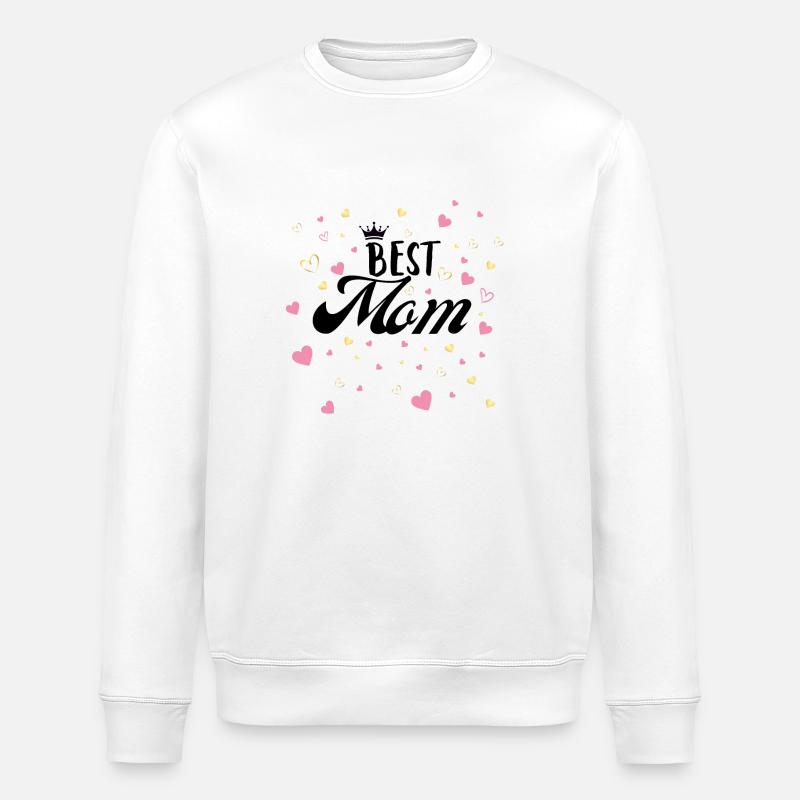 Beste Mama - Stanley/Stella Unisex Bio-Sweatshirt ROLLER - Weiß