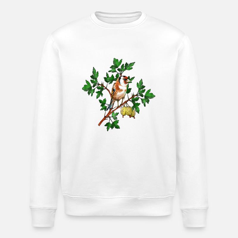 Bunter Vogel - Stanley/Stella Unisex Bio-Sweatshirt ROLLER - Weiß