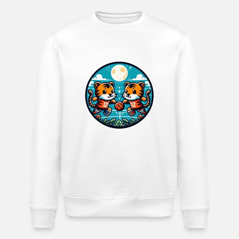 Tiger Kabaddi Clash - Stanley/Stella Unisex Bio-Sweatshirt ROLLER - Weiß