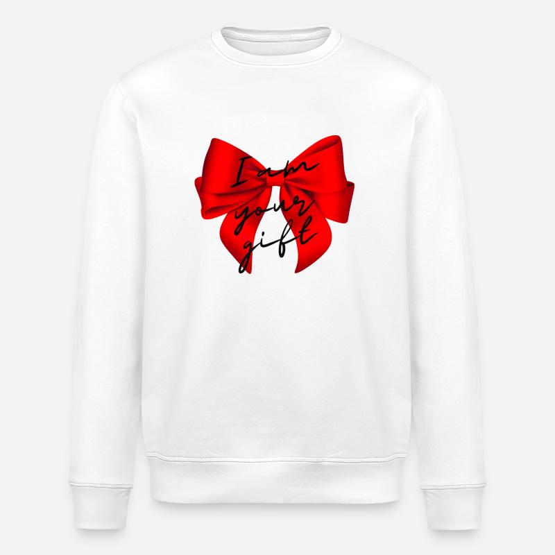 Bow Gift - Stanley/Stella ROLLER Unisex Organic Sweatshirt - white