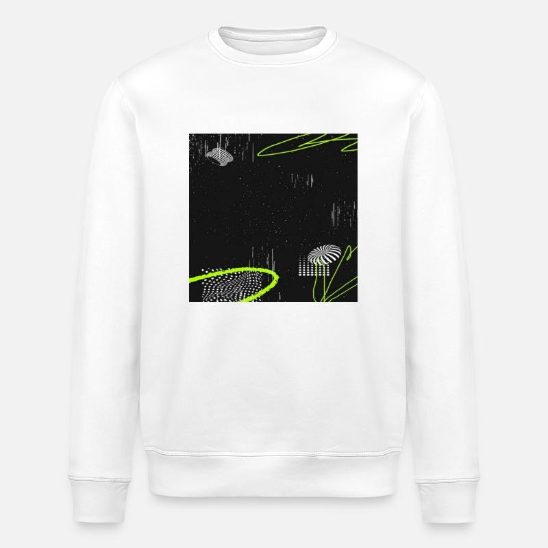 Graphismes acides - Sweat bio ROLLER Stanley/Stella Unisexe - blanc